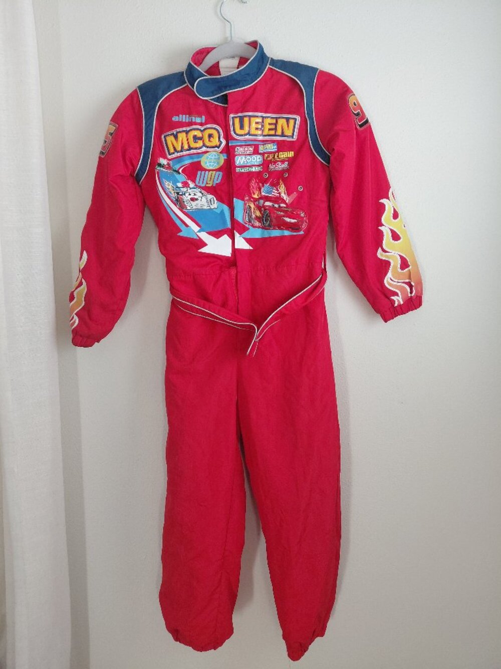 Disney Cars Pixar Lightning McQueen Costume Kids Size 10